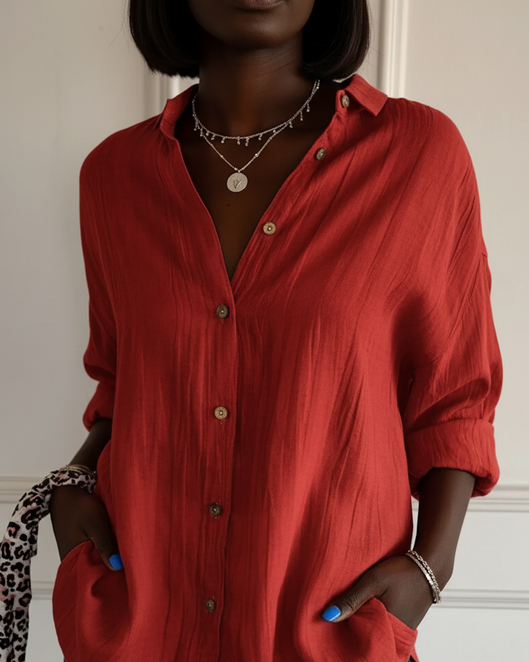 Blusa Holgada para Damas - Corte Suelto