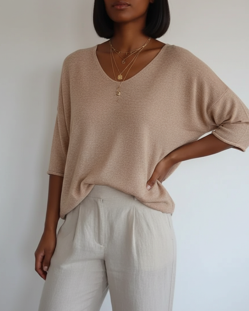 Top Suelto para Damas - Minimalista y Caída Suave