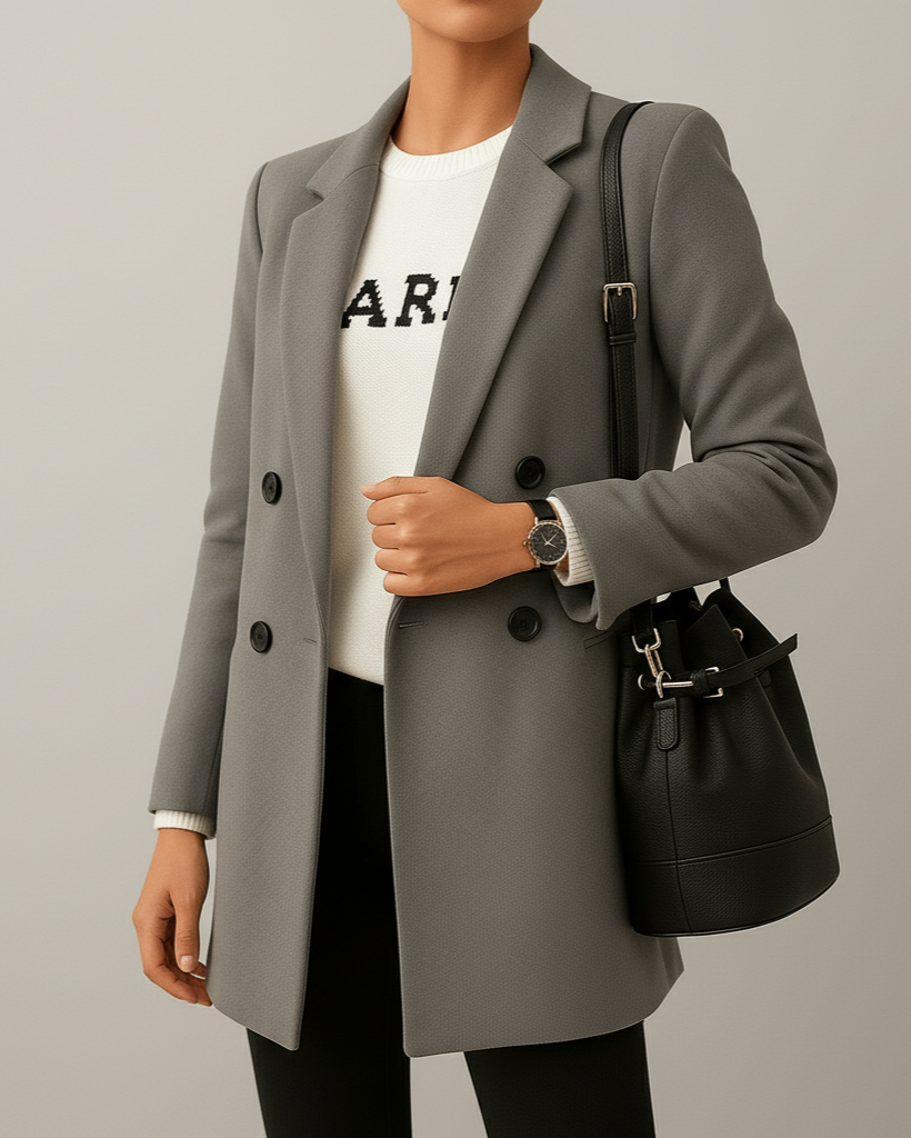 Abrigo de mujer con corte clásico – Modelo largo