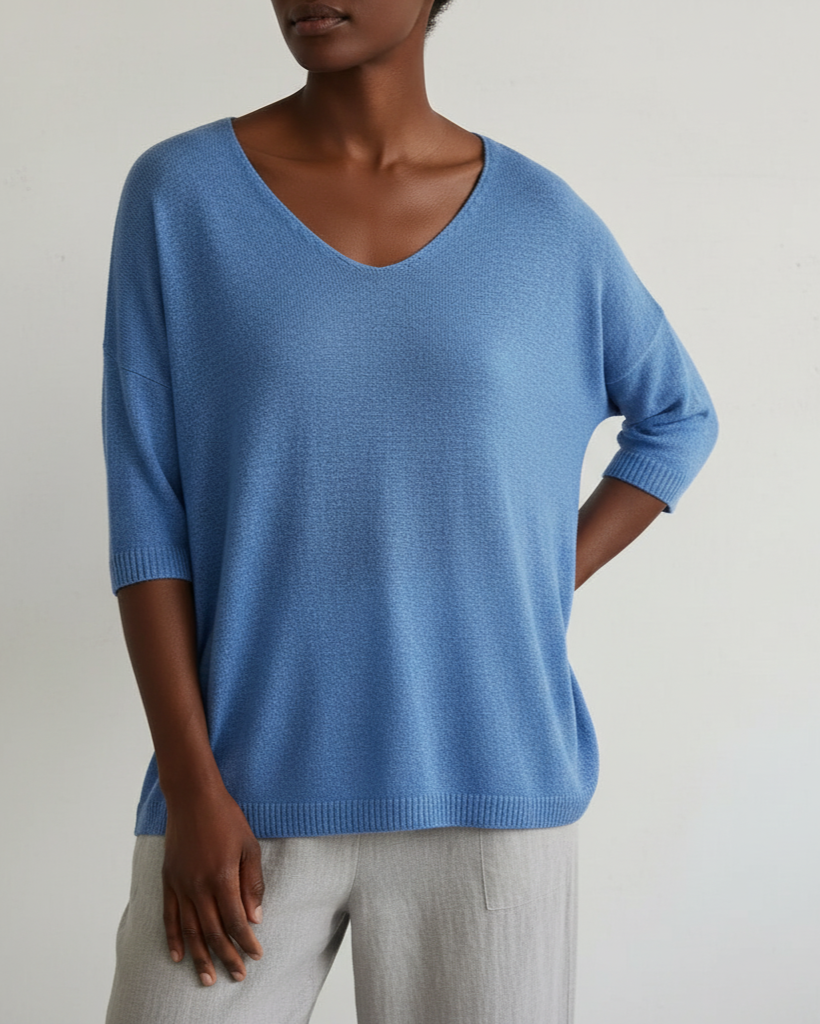 Top Suelto para Damas - Minimalista y Caída Suave