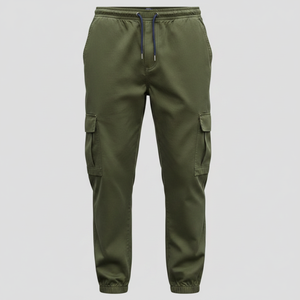 Pantalones Cargo Azul | Pantalón Cargo Hombre Ajuste Relajado