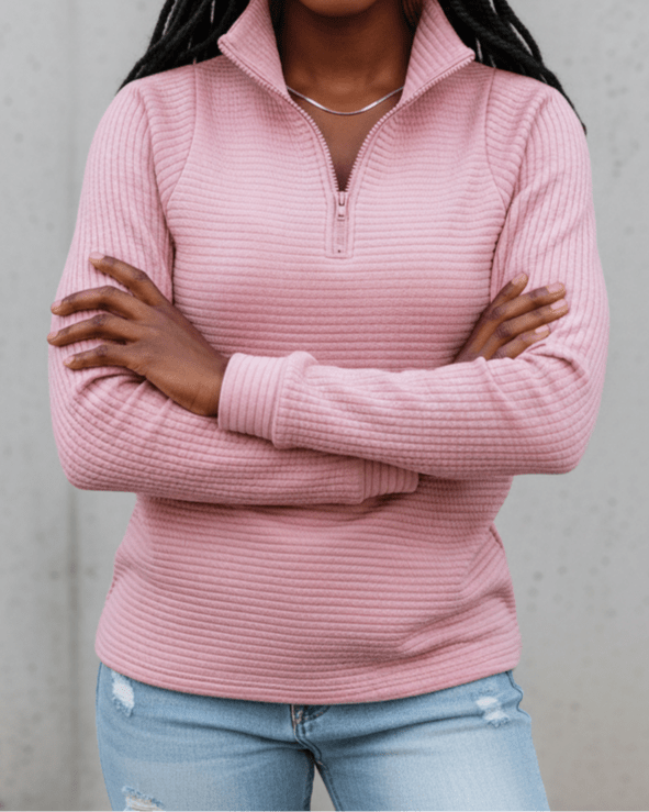 Suéter ZipperKnit para Damas con Cremallera - Diseño Práctico y Moderno -