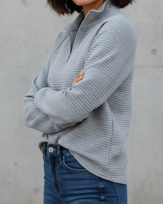 Suéter ZipperKnit para Damas con Cremallera - Diseño Práctico y Moderno -