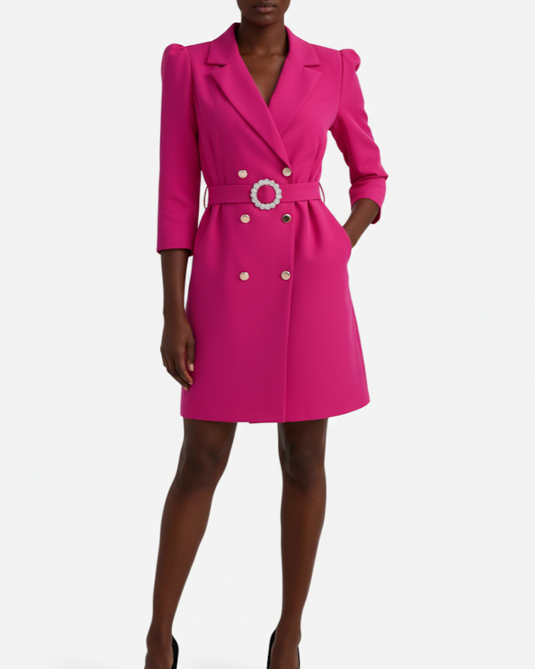 Vestido Blazer para Damas con Clase - Modelo Largo