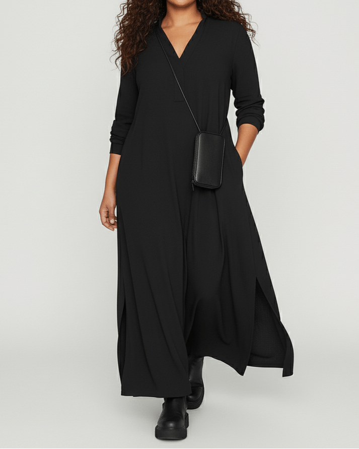 Vestido Caído para Damas - Modelo Largo -
