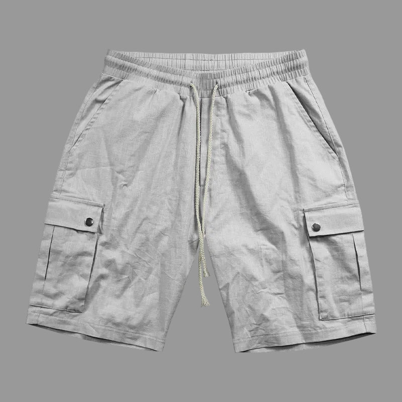 Bermudas Cargo Hombre Lino Algodón | Pantalón Corto Hombre 0