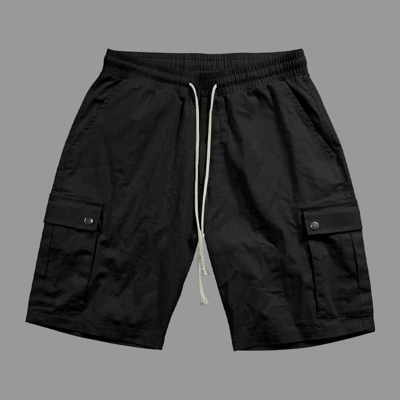 Bermudas Cargo Hombre Lino Algodón | Pantalón Corto Hombre 7