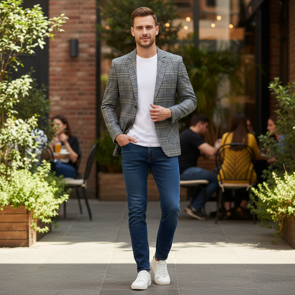 Blazer Ligero Slim Fit Hombre | Chaqueta Casual Elegante