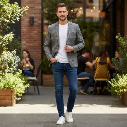 Blazer Ligero Slim Fit Hombre | Chaqueta Casual Elegante