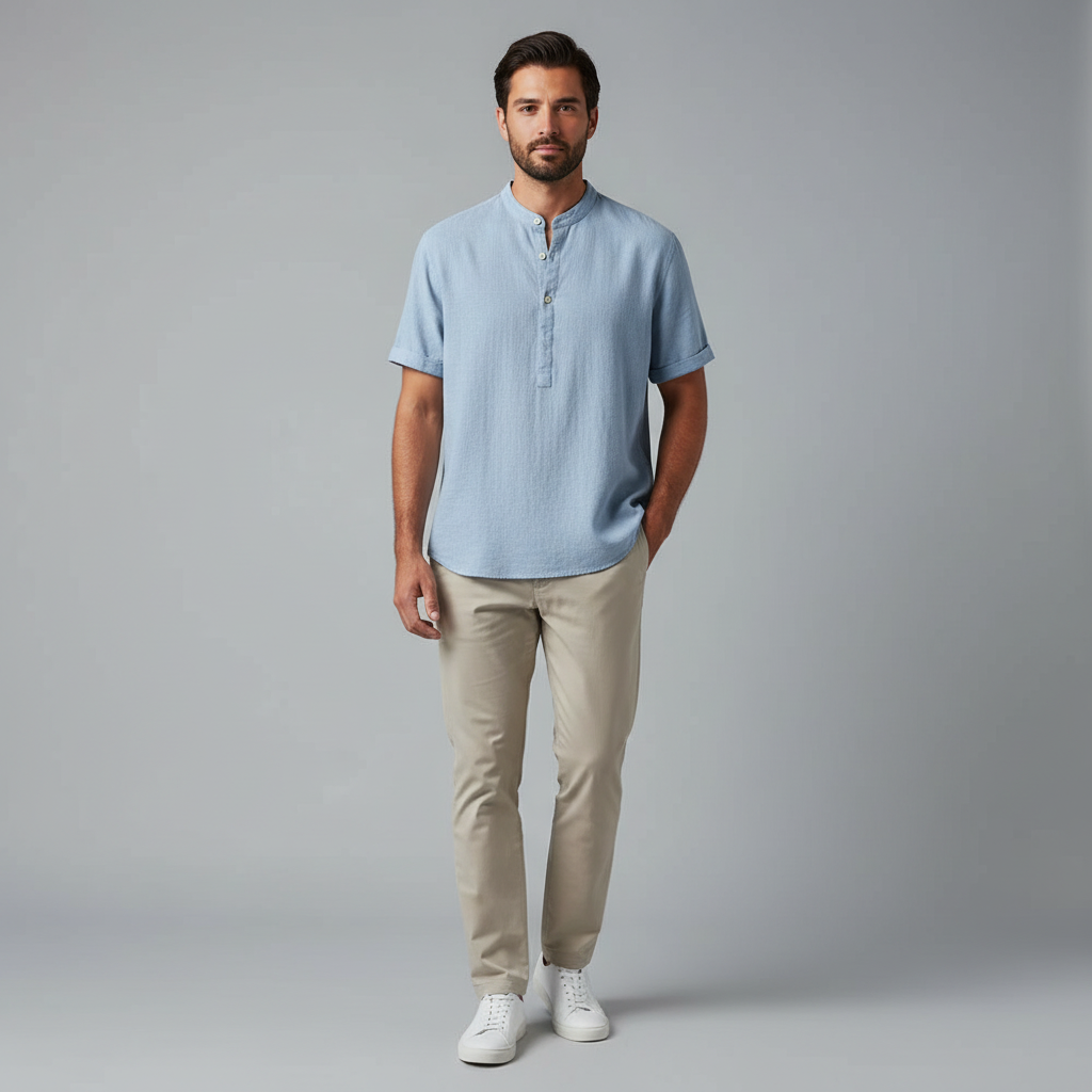 Camisa Blanca Mujer Capri Lino | Camisa Ligera y Transpirable