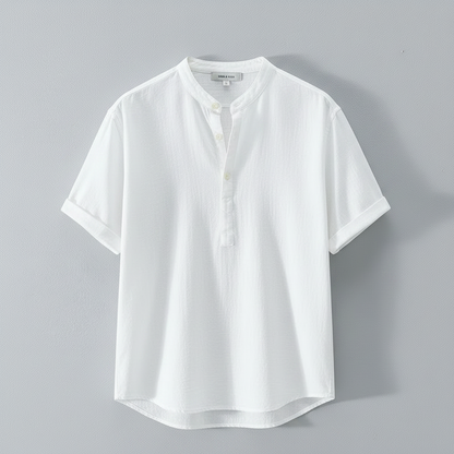 Camisa Blanca Mujer Capri Lino | Camisa Ligera y Transpirable