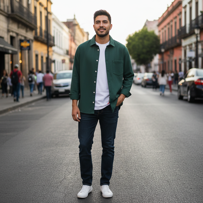 Camisa Lino Hombre Marseille | Manga Larga Transpirable