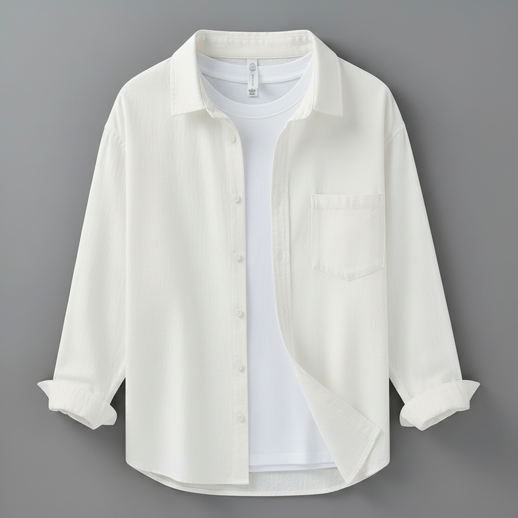 Camisa Lino Hombre Marseille | Manga Larga Transpirable