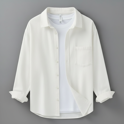 Camisa Lino Hombre Marseille | Manga Larga Transpirable