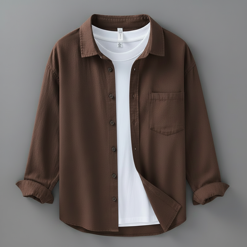 Camisa Lino Hombre Marseille | Manga Larga Transpirable