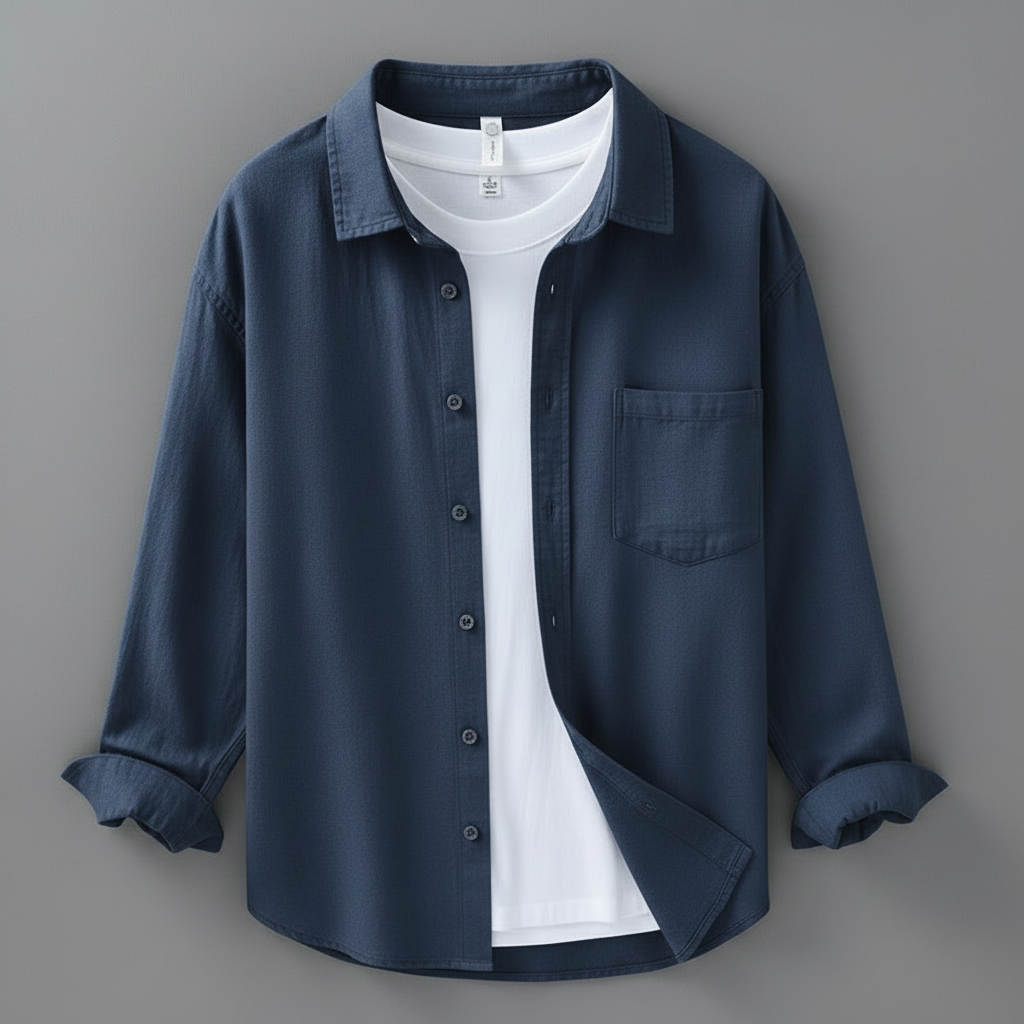 Camisa Lino Hombre Marseille | Manga Larga Transpirable