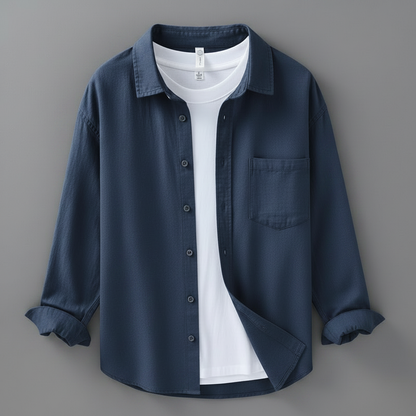 Camisa Lino Hombre Marseille | Manga Larga Transpirable