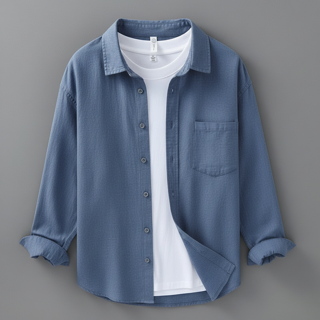 Camisa Lino Hombre Marseille | Manga Larga Transpirable