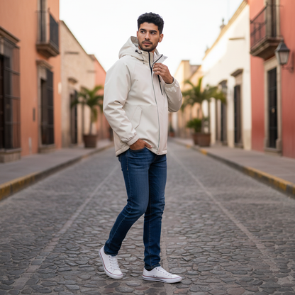 Cortavientos Hombre Ajuste Relajado | Chaqueta Cortavientos