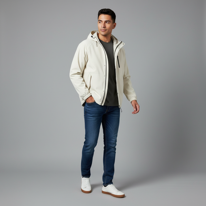Cortavientos Hombre Ajuste Relajado | Chaqueta Cortavientos