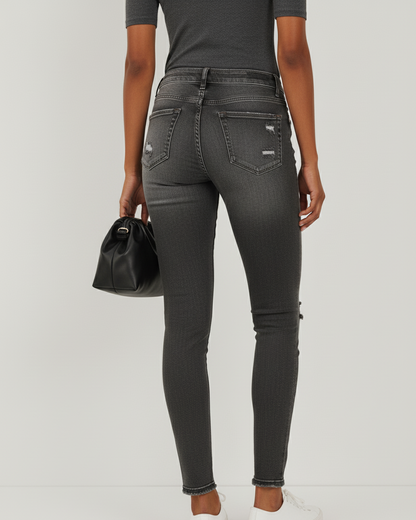 Jeans Skinny Clásicos para Damas - Cintura Alta y Diseño Atemporal