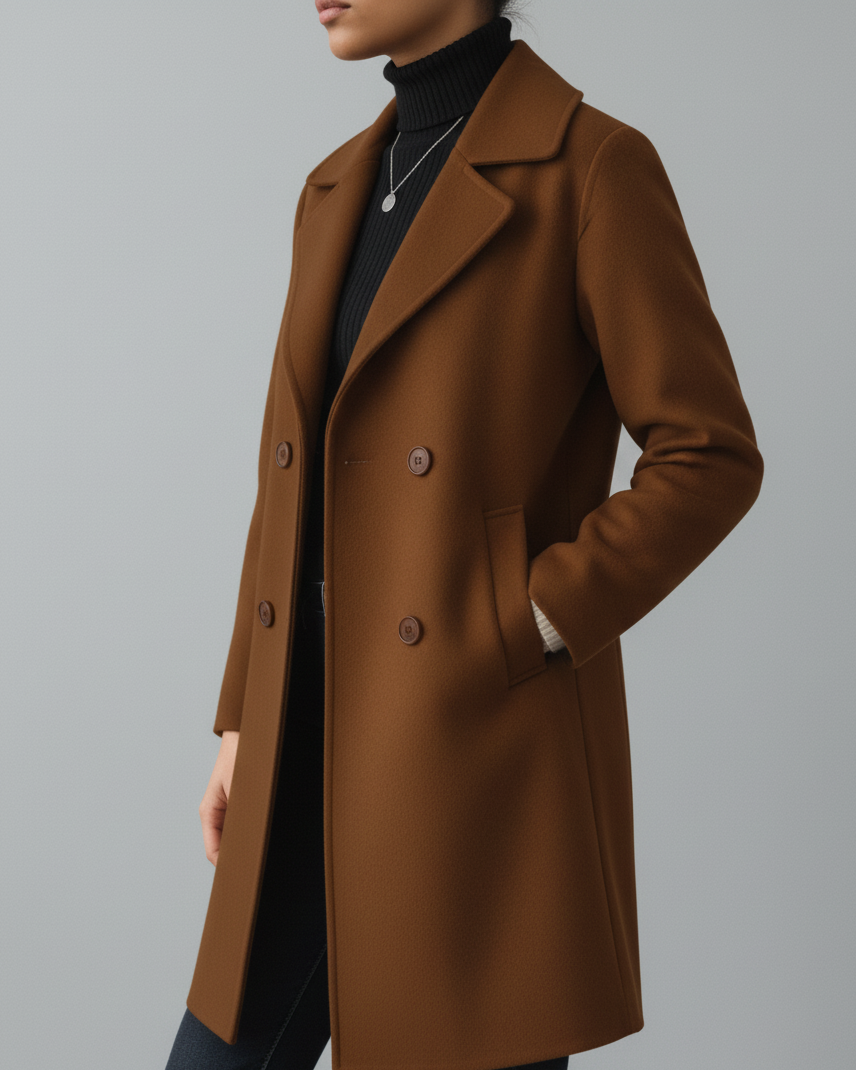 Abrigo para Damas con Look Clásico de Trenchcoat – Modelo Largo