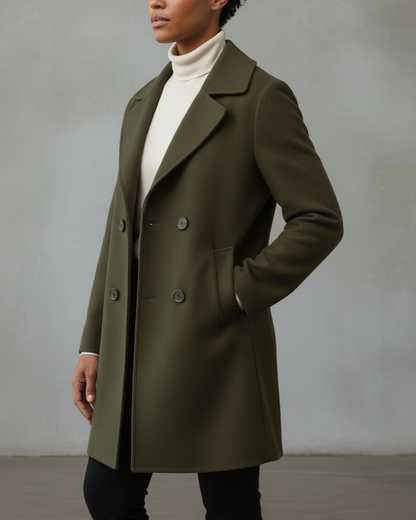 Abrigo para Damas con Look Clásico de Trenchcoat – Modelo Largo