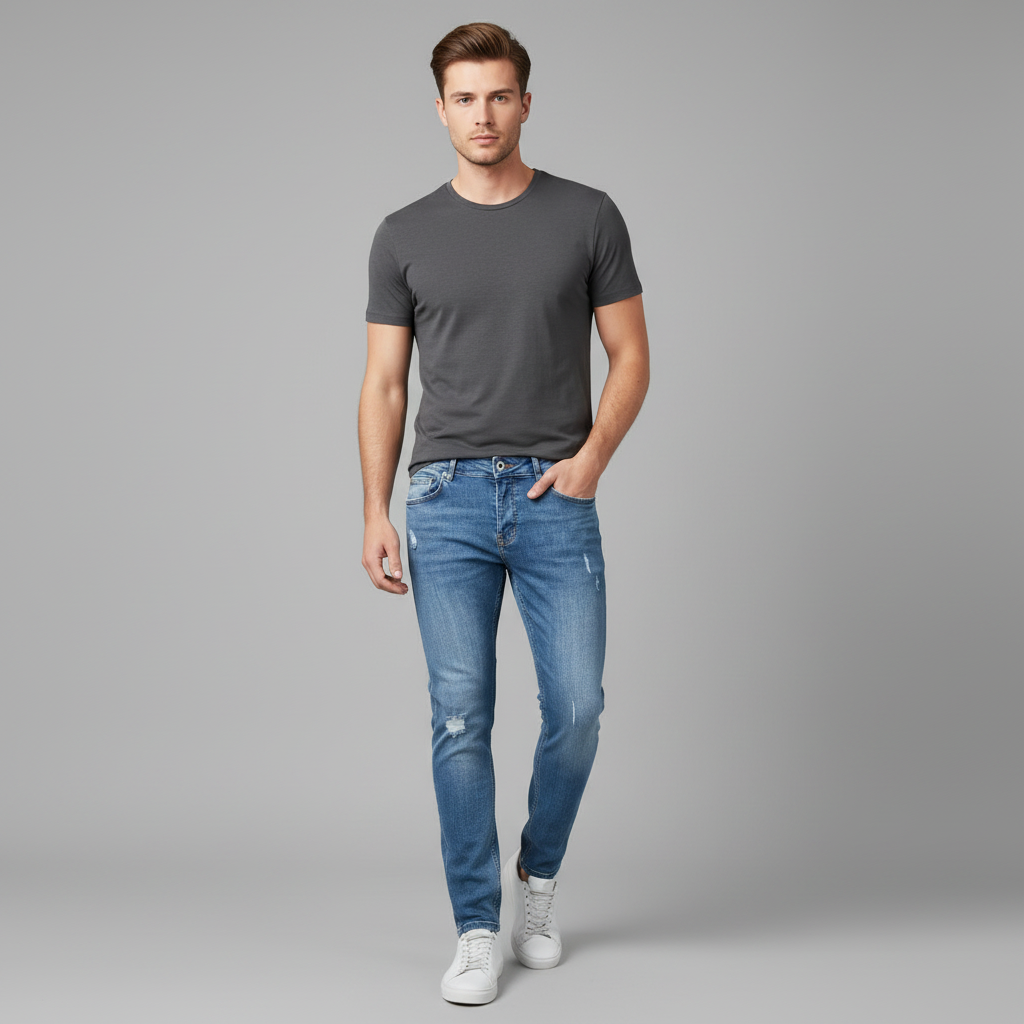 Vaqueros Liam | Jeans Mujer Entallados con Diseño Rasgado