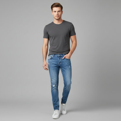 Vaqueros Liam | Jeans Mujer Entallados con Diseño Rasgado