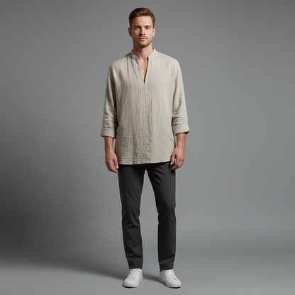 Camisa Lino Hombre Elegante | Camisas para Hombre