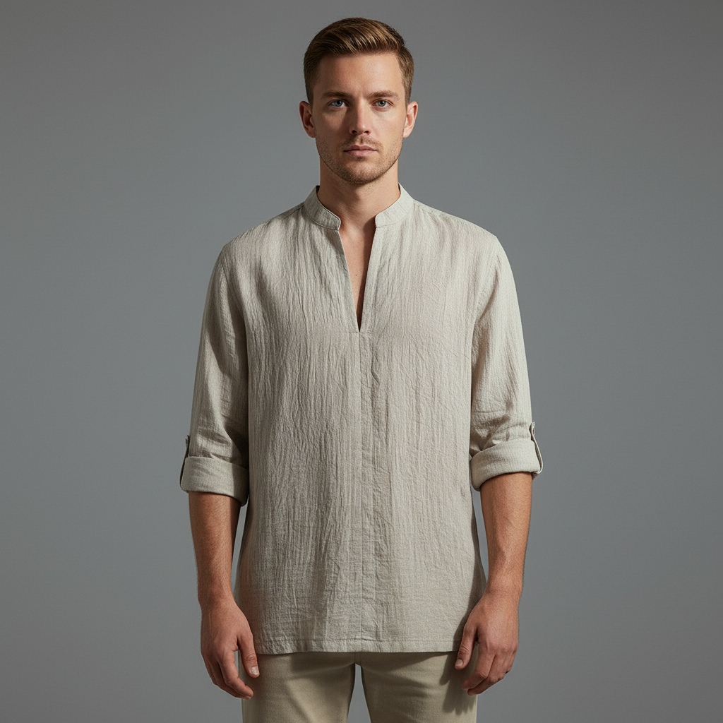 Camisa Lino Hombre Elegante | Camisas para Hombre