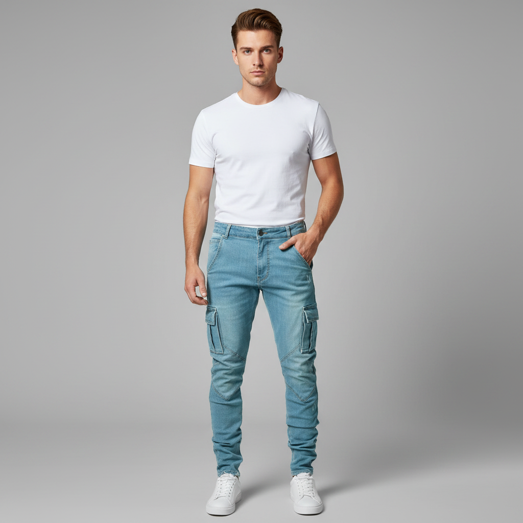 Pantalones Cargo Ajustados | Pantalones Cargo Hombre