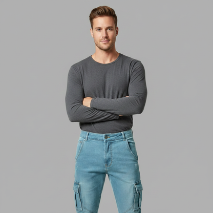 Pantalones Cargo Ajustados | Pantalones Cargo Hombre