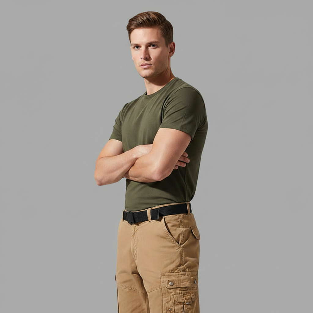 Pantalones Cargo Hombre Con Puños Ajustables | Ropa Casual
