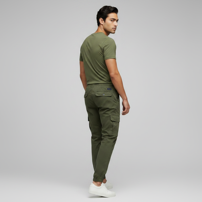Pantalones Cargo Azul | Pantalón Cargo Hombre Ajuste Relajado