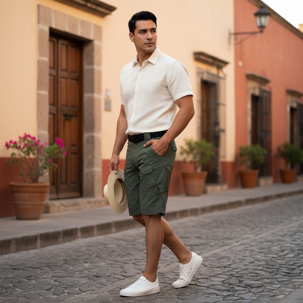 Pantalones Cortos Cargo Hombre | Ropa Casual Resistente