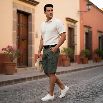 Pantalones Cortos Cargo Hombre | Ropa Casual Resistente