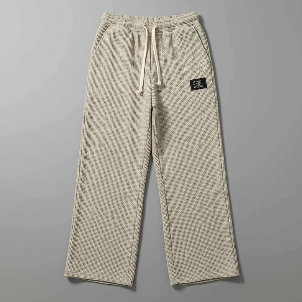 Pantalones Jogger Hombre Gofre Cintura Elástica | Ropa Casual