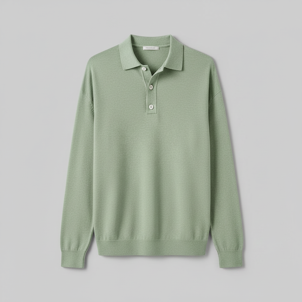 Polo Clásico Manga Larga Hombre | Camisa Casual Versátil