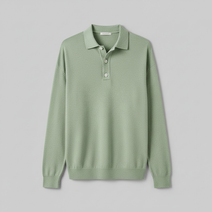 Polo Clásico Manga Larga Hombre | Camisa Casual Versátil
