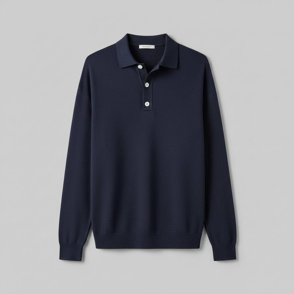 Polo Clásico Manga Larga Hombre | Camisa Casual Versátil