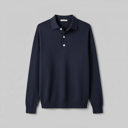 Polo Clásico Manga Larga Hombre | Camisa Casual Versátil