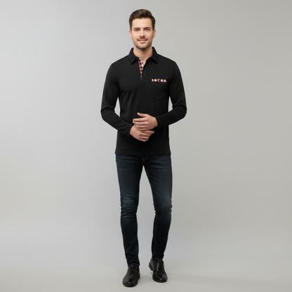 Polo Manga Larga Hombre Clásico | Polos Hombre Elegantes