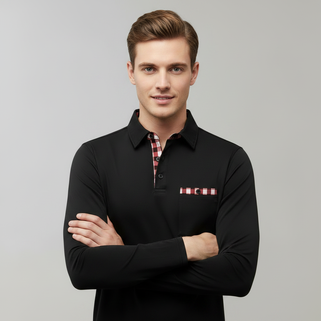 Polo Manga Larga Hombre Clásico | Polos Hombre Elegantes
