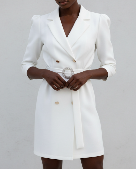 Vestido Blazer para Damas con Clase - Modelo Largo
