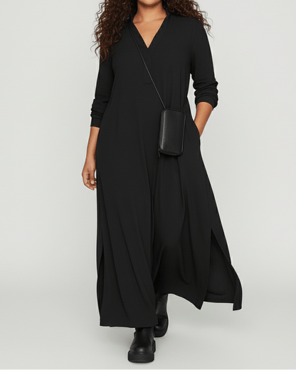 Vestido Caído para Damas - Modelo Largo - 