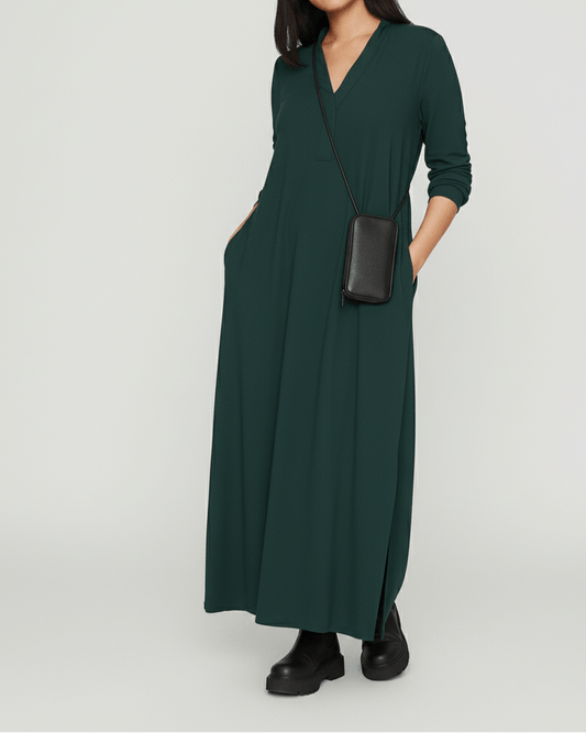 Vestido Caído para Damas - Modelo Largo - 